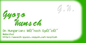 gyozo wunsch business card